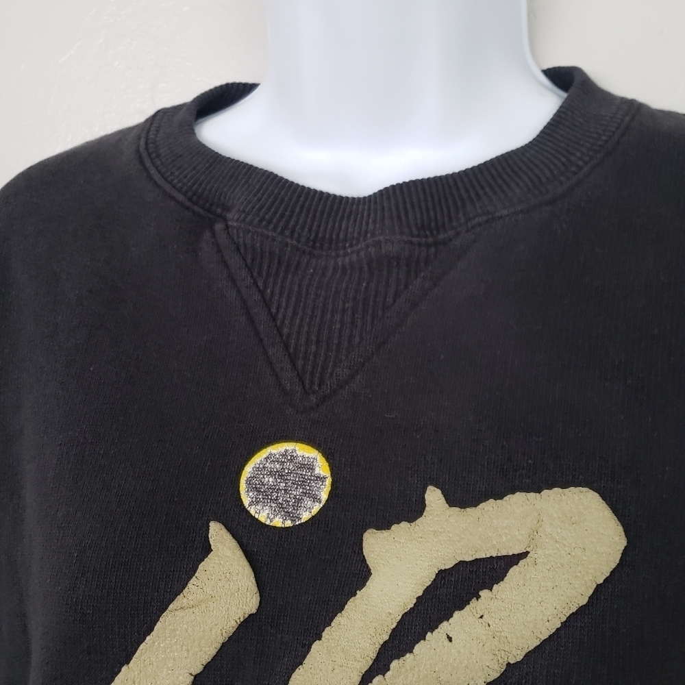 Nike Vintage Women's Pullover Sweatshirt Black IE 90s Y2K Oversized One Size Top - Picture 2 of 6